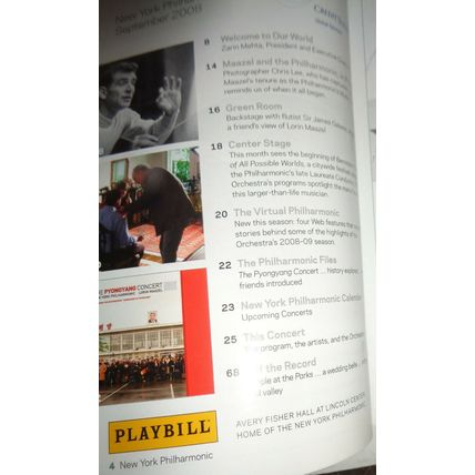 LORIN MAAZEL: A GRAND FINALE - SIR JAMES GALWAY - NY PHILHARMONIC PLAYBILL 2008