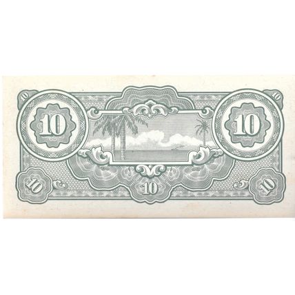 WW2 Japanese 10 Dollars Banknote Japan Malaya WWII Currency Paper money