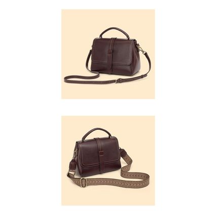 Women Genuine Leather Tote Bags Purses And Handbags Brown