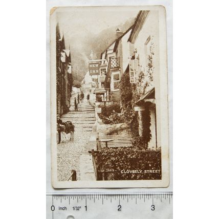 vintage postcard Clovelly Street