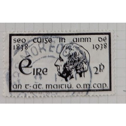 Ireland Postage Stamp, 1938 100th Anniversary of the Temperance Movement., 2p