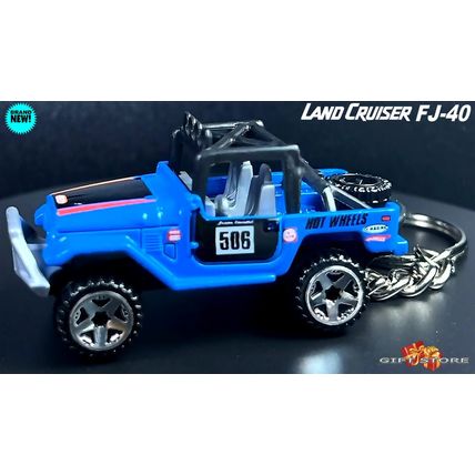 RARE KEYCHAIN BLUE TOYOTA LAND CRUISER FJ40 CUSTOM Ltd.