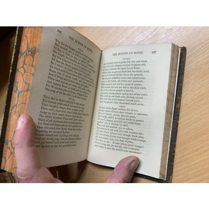 1810 "THE POETICAL WORKS OF EDMUND SPENSER" VOL 6 ANTIQUE LEATHER BOOK (P3)