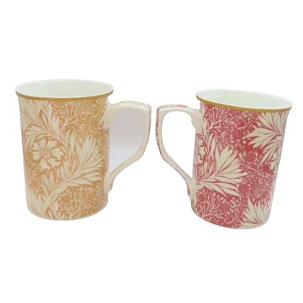Meadow Fine China Mugs William Morris Design Ceramic Dishwasher & Microwave Safe