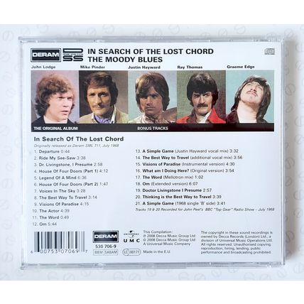 Moody Blues - In Search Of The Lost Chord (Classic rock 1968 - CD remaster 2008)