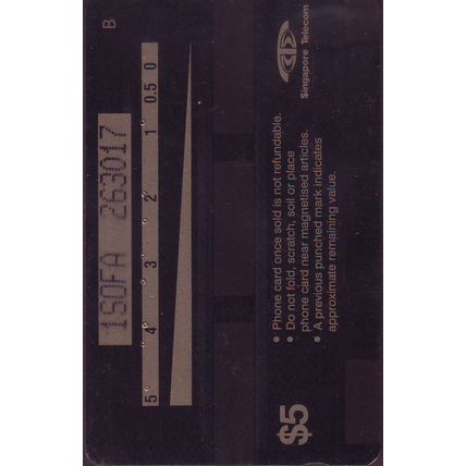 IDD S'pore $5 Telephone Card (Used)