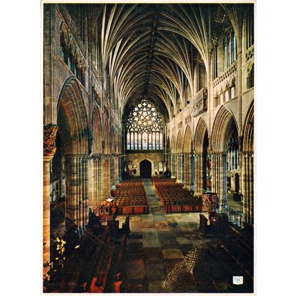 Postcards Cathedral interiors. Job lot