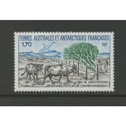 French Southern & Antarctic Territory 152, 1990 Cattle, VF, MNH, (FR319)