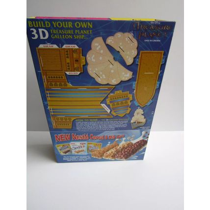 Nestle - Nesquik 2003 Treasure Planet Cereal Box Build your Own Galleon