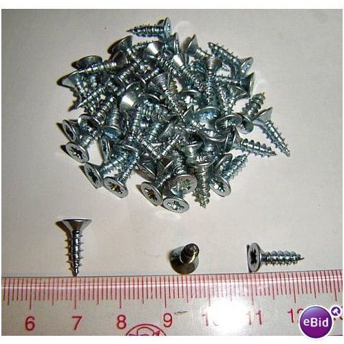 26pcs Countersunk 1/2" Flat head Wood Screws