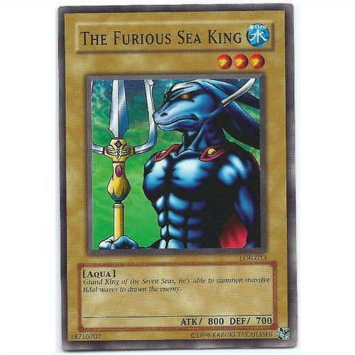 YuGiOh Legend of Blue Eyes White Dragon - LOB-033 - The Furious Sea King - Unl