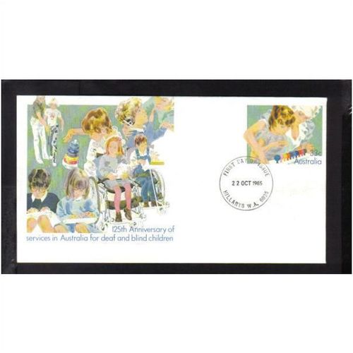 1985 AUSTRALIA FDC SERVICES FOR DEAF AND BLIND CHILDREN "HILLARYS WA"
