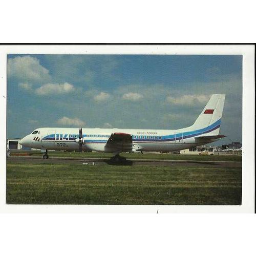 Aviation AEROPHLOT ILYUSHIN IL-114 Postcard by Mary Jayne (MJ1007)