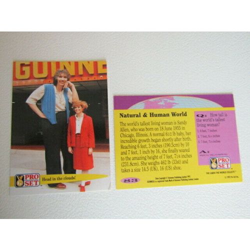 Pro Set 1992 Guinness Book of Records Trade Cards Card Variants (eb2)
