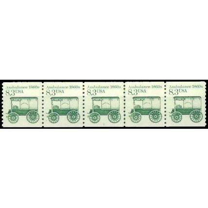 2128v 8.3c Ambulance Very Fine MNH Dry Gum PNC 1/5 + Partial # P0108