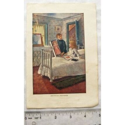 Vintage illustration: Birthday Presents