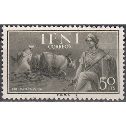 Ifni 1955 Michel 153 O Cote (2005) 0.10 Euro Paysan Cachet rond