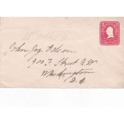 United States Washington DC 2c Prepaid Cover written VGC