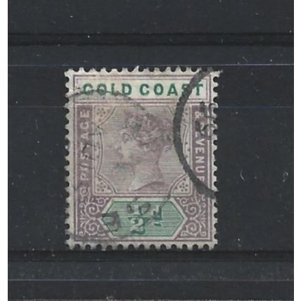 GoldCoast.SG26 1/2d Dull Mauve and Green.Fine Used.Jun25c