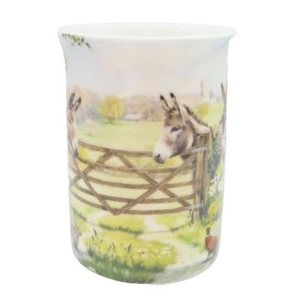 Donkeys Mug Fine China Mug 9 CM Ceramic Dishwasher & Microwave Safe Gift Drinks