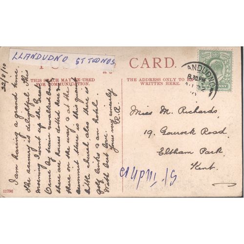 Antique GB PC 1910 - St. Tudnos Church, Great Orme, Llandudno, N. Wales