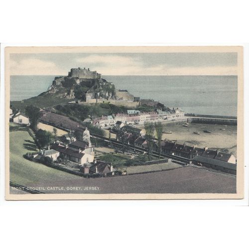 Mont Orgueil Castle Jersey Channel Islands J R Rowland Postcard