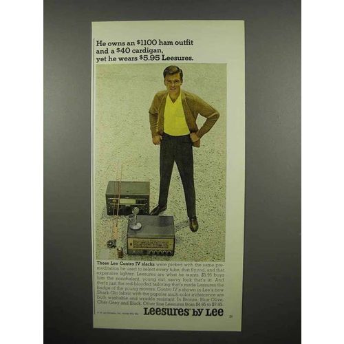 1965 Lee Contro IV Slacks Leesures Ad, $1100 Ham Outfit