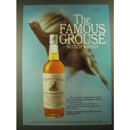 1977 The Famous Grouse Scotch Ad