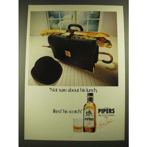 1979 Chivas Brothers Hundred Pipers Scotch Ad - His Lunch