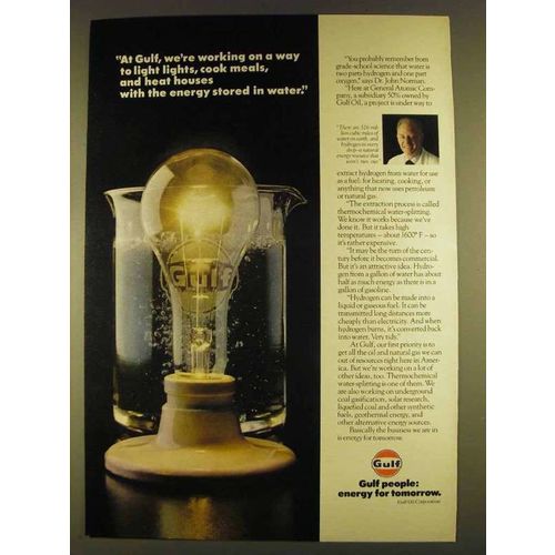 1980 Gulf Oil Ad - Energy Stored in Water