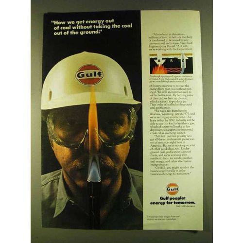 1980 Gulf Oil Ad - Got Energy Out of Coal