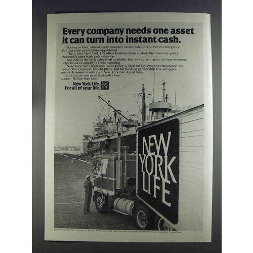 1980 New York Life Insurance Ad - Into Instant Cash