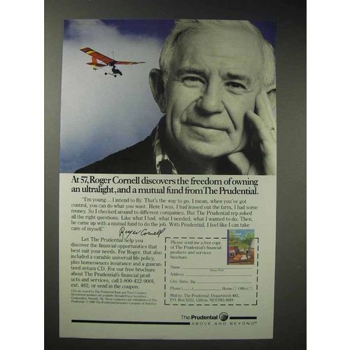 1988 Prudential Insurance Ad - Roger Cornell