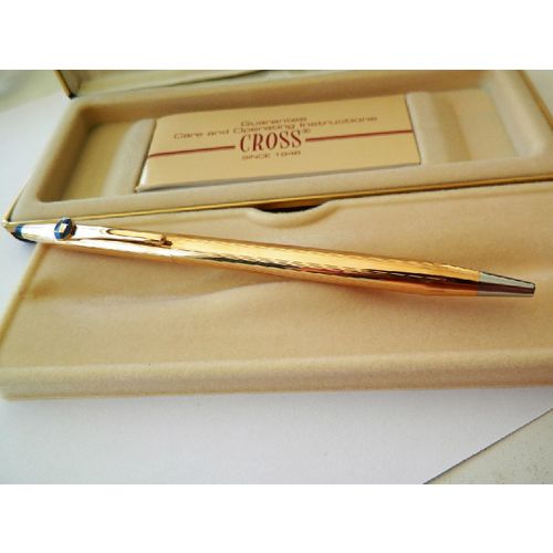 CROSS 14K ROSE GOLDFILLED BALL POINT PEN-MINT-CLASSIC CENTURY W CHASE FOB