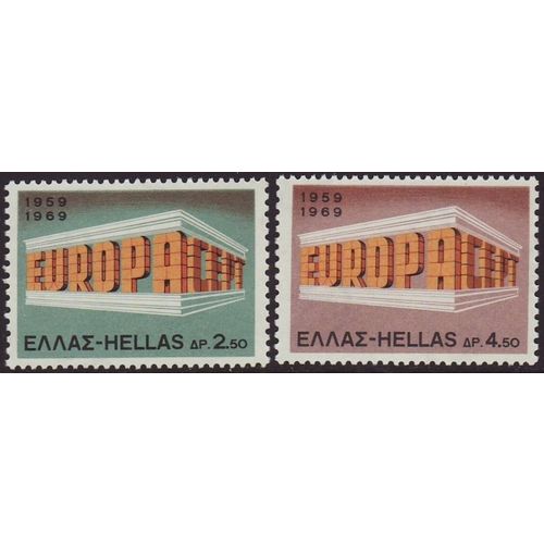 Greece 1969 SG 1106-7 UMM - Europa/CEPT (G-023-01)