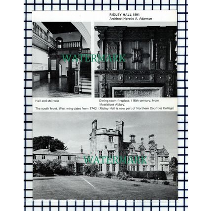 (7563) Ridley Hall - c.1969 Cutting