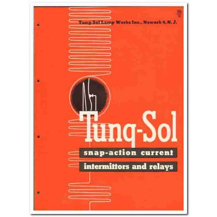 Tung-Sol Lamp Works Inc 1946 vintage electrical catalog intermittors