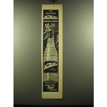 1949 Nesbitt's Orange Drink Ad - Try delicious Nesbitt's Orange Drink