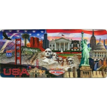 America's Famous Landmarks 3D Fridge Magnet