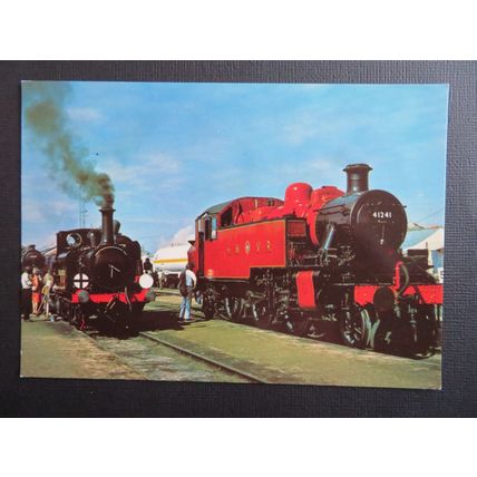 Locomotives 41241 & 32636 Fenchurch at Shildon Postcard