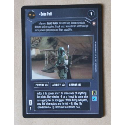 Star Wars CCG: Special Edition Limited # Boba Fett (A) 1998 dark decipher