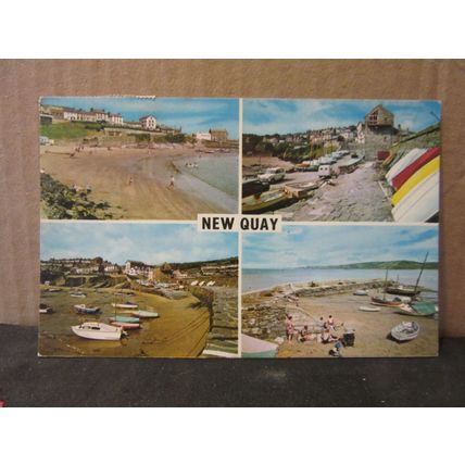multiview, NEWQUAY, Ceredigion, wales. used vintage postcard. PLC26304 1967 pm =