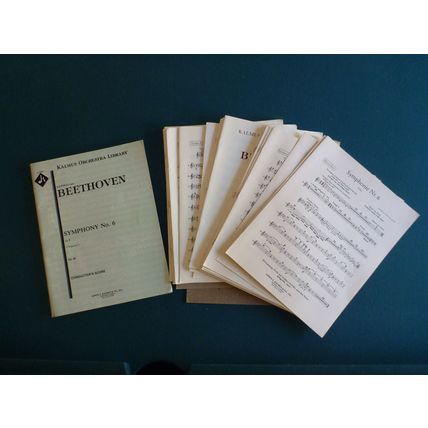 BEETHOVEN - Sym. No. 6 "Pastoral" Op. 68 - Kalmus Score and Parts