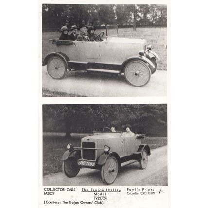 The Trojan Utility Model 1923 Owners Club Real Photo Postcard