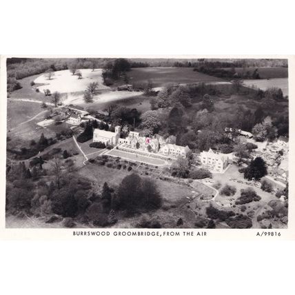 Groombridge Burrswood from the Air Real Photo Postcard