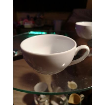 Large La Cafetiere Cup Plain White