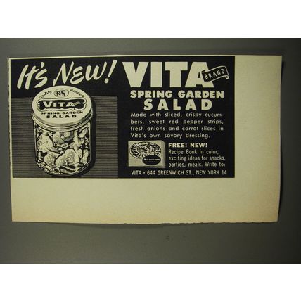 1953 Vita Spring Garden Salad Advertisement