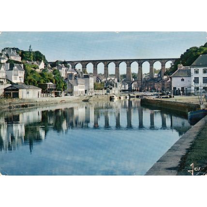 Postcard Morlaix, Brittany, France. Viaduct