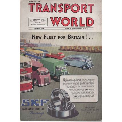 Transport World June 14th 1945 Vol XCVII No 3121 Bus Lorry Train Tram