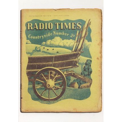 1937 Radio Times Countryside Number 19 BBC Magazine Postcard